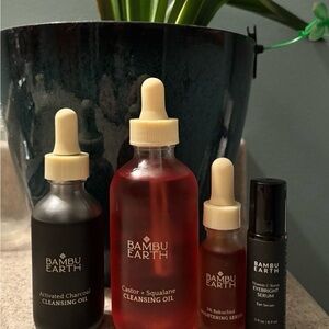 Bamboo Earth Organic cleansing oil eye serum retinol alternative